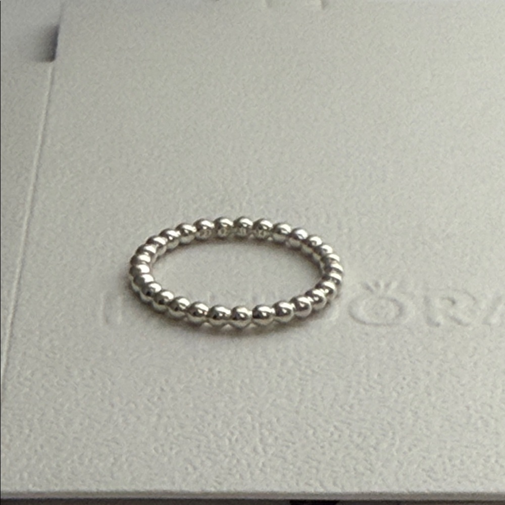 New Pandora Sterling Silver 925 Ale Beaded Ring